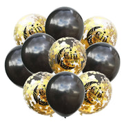 Black and Gold Baloons (10pcs)